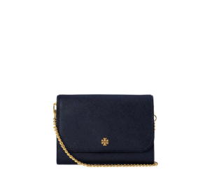 Buy Tory Burch Emerson Leather Chain Wallet Crossbody Bag In Leather With Gold Hardware Navy at Sasom – Authentic and Ready to Ship