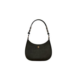 Buy Tory Burch Emerson Shoulder Bag In Saffiano Leather With Gold T Hardware Black at Sasom – Authentic and Ready to Ship