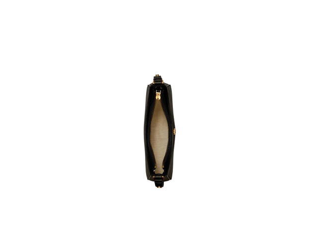 Tory Burch Tory Burch Emerson Shoulder Bag In Saffiano Leather With Gold T Hardware Black - view 3
