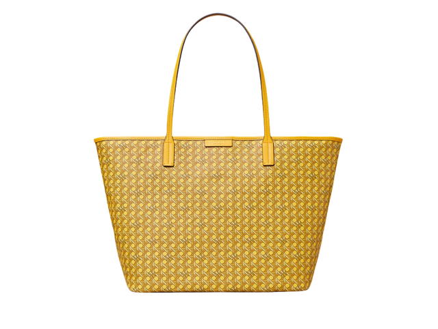 Tory Burch Tory Burch Ever Ready Zip Tote In Printed Water Resistant Coated Canvas With Brass Hardware Sunset Glow - view 2