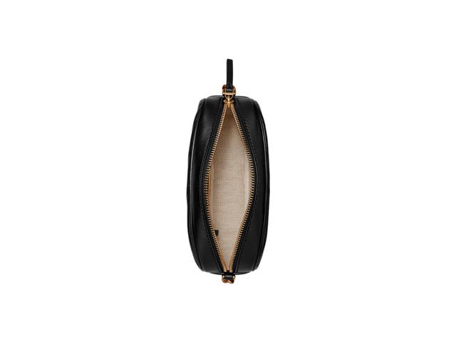 Tory Burch Tory Burch Kira Chevron Camera Bag In Black Napa Leather With Gold Color Hardware - view 3
