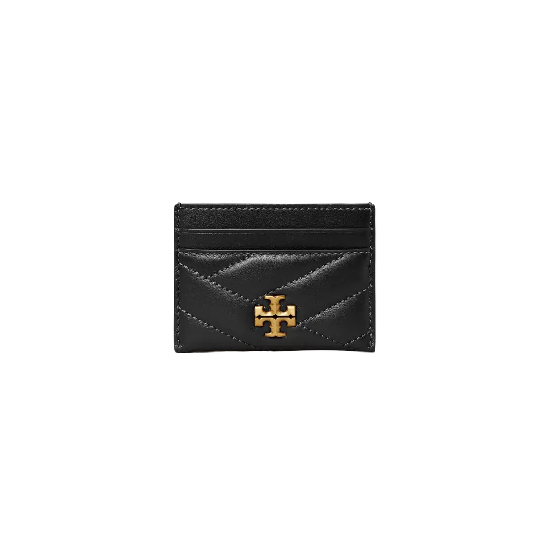 Tory Burch Tory Burch Kira Chevron Card Case Black