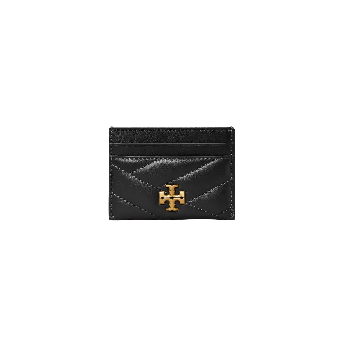 Tory Burch Tory Burch Kira Chevron Card Case Black