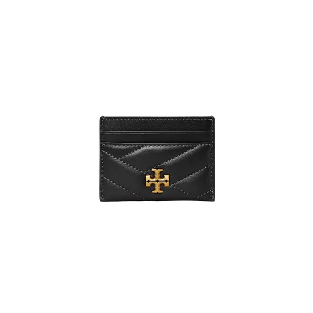 Tory Burch Tory Burch Kira Chevron Card Case Black - view 2