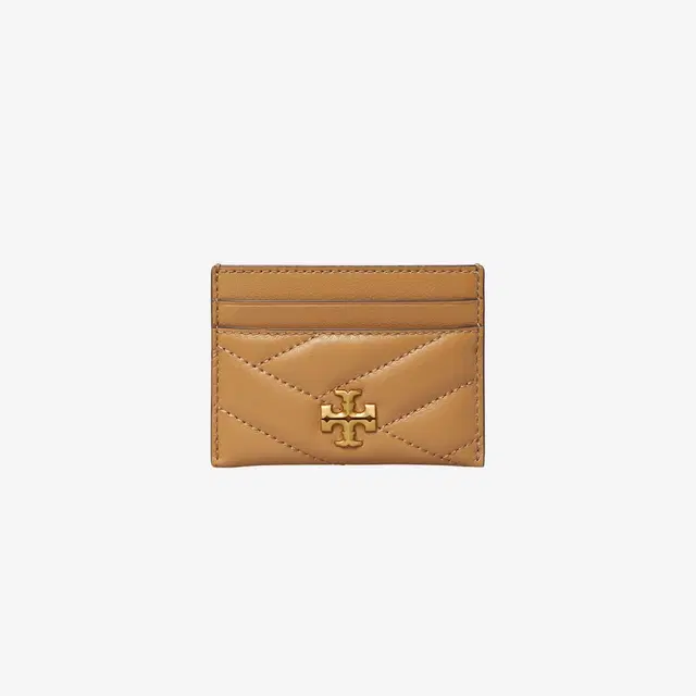 Tory Burch Tory Burch Kira Chevron Card Case Dusty Almond - view 1