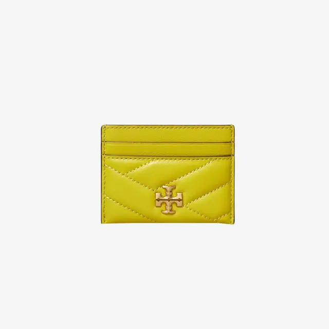 Tory Burch Tory Burch Kira Chevron Card Case Island Chartreuse - view 1