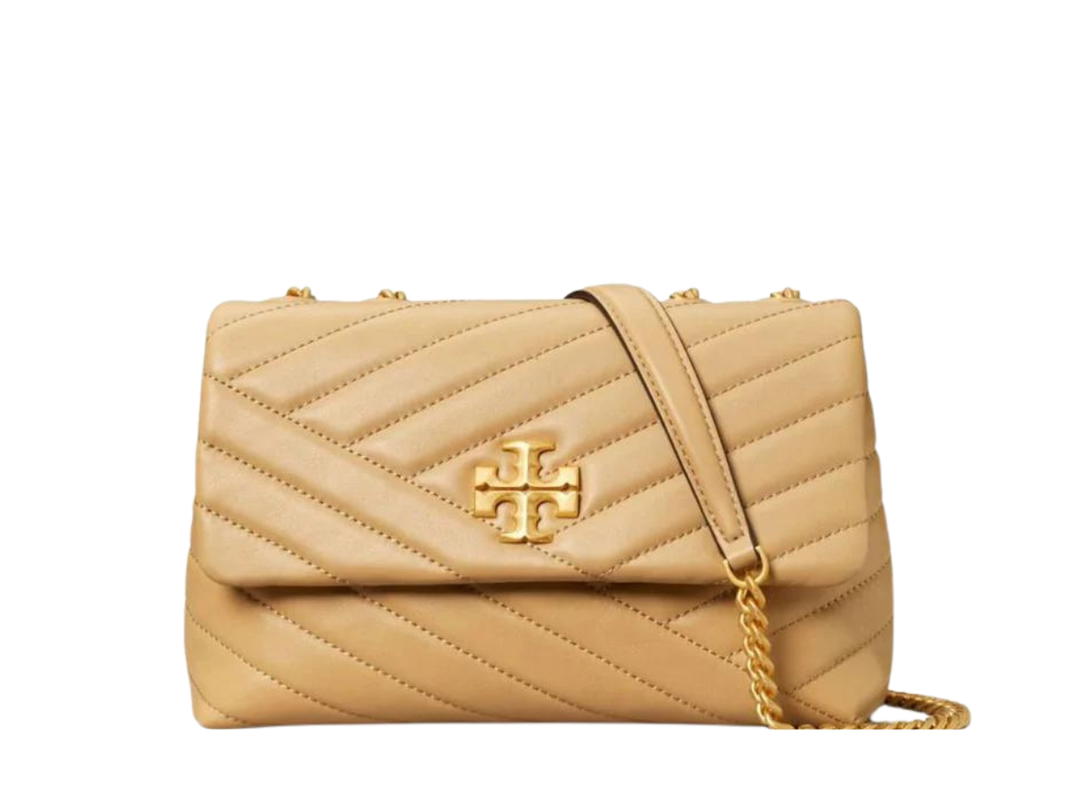 Tory Burch Tory Burch Kira Chevron Small Convertible Shoulder Bag Brown
