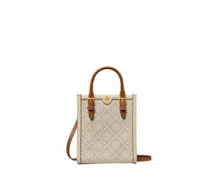 Buy Tory Burch Mini Tote T Monogram In Woven Jacquard With Brass Hardware Ivory at Sasom – Authentic and Ready to Ship