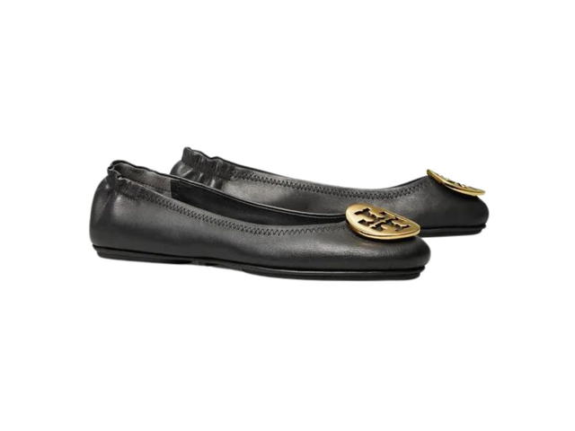 Tory Burch Tory Burch Minnie Travel Ballet Perfect Black-Gold (W) - view 2