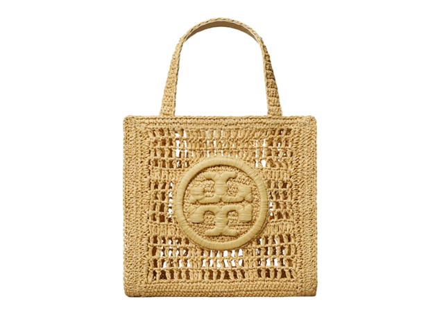 Tory Burch Tory Burch Printed Cotton Shirtdress In Crocheted Raffia With An Embroidered Double Natural - view 2