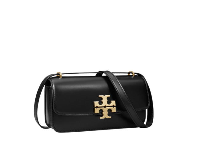 Tory Burch Tory Burch Small Eleanor Rectangular Bag In Calf Leather With Gold Hardware Magnetic Snap Closure Black - view 1
