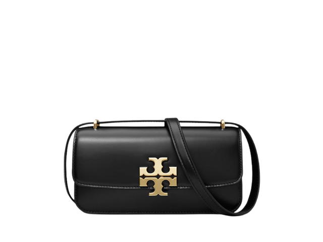 Tory Burch Tory Burch Small Eleanor Rectangular Bag In Calf Leather With Gold Hardware Magnetic Snap Closure Black - view 2