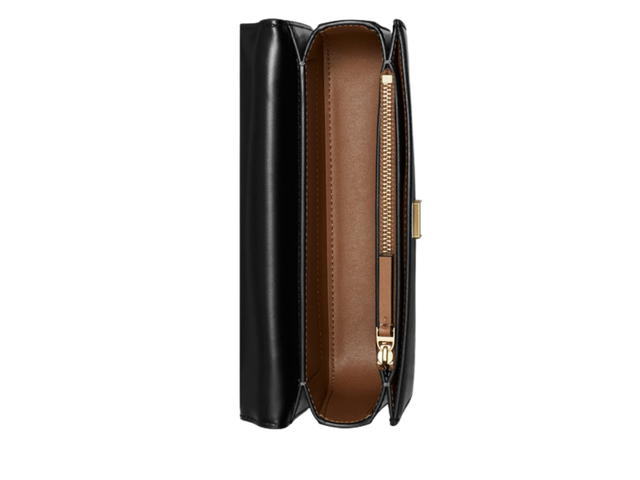 Tory Burch Tory Burch Small Eleanor Rectangular Bag In Calf Leather With Gold Hardware Magnetic Snap Closure Black - view 3