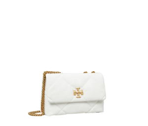 Buy Tory Burch Small Kira Diamond Quilt Convertible Shoulder Bag In Napa Leather With Gold Color Hardware Blanc at Sasom – Authentic and Ready to Ship