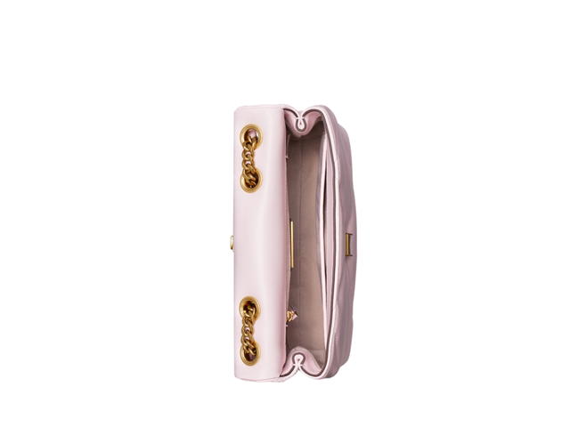 Tory Burch Tory Burch Small Kira Diamond Quilt Convertible Shoulder Bag In Napa Leather With Gold Color Hardware Rose Salt - view 3