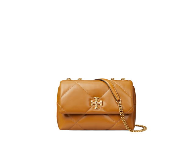 Tory Burch Tory Burch Small Kira Diamond Quilt Convertible Shoulder Bag In Napa Leather With Gold Color Hardware Tan - view 2
