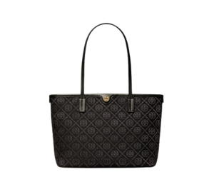 Buy Tory Burch Small T Monogram Zip Tote In Nappa Leather With Gold Hardware Black at Sasom – Authentic and Ready to Ship