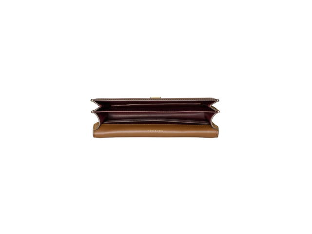 Tory Burch Tory Burch T Monogram Jacquard Mini Shoulder Bag In Woven Jacquard With Brass-Finish Hardware Hazelnut - view 3