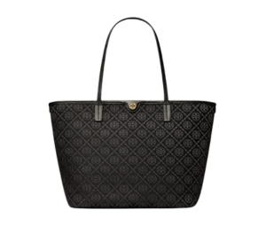Buy Tory Burch T Monogram Zip Tote In Nappa Leather With Gold Hardware Black at Sasom – Authentic and Ready to Ship