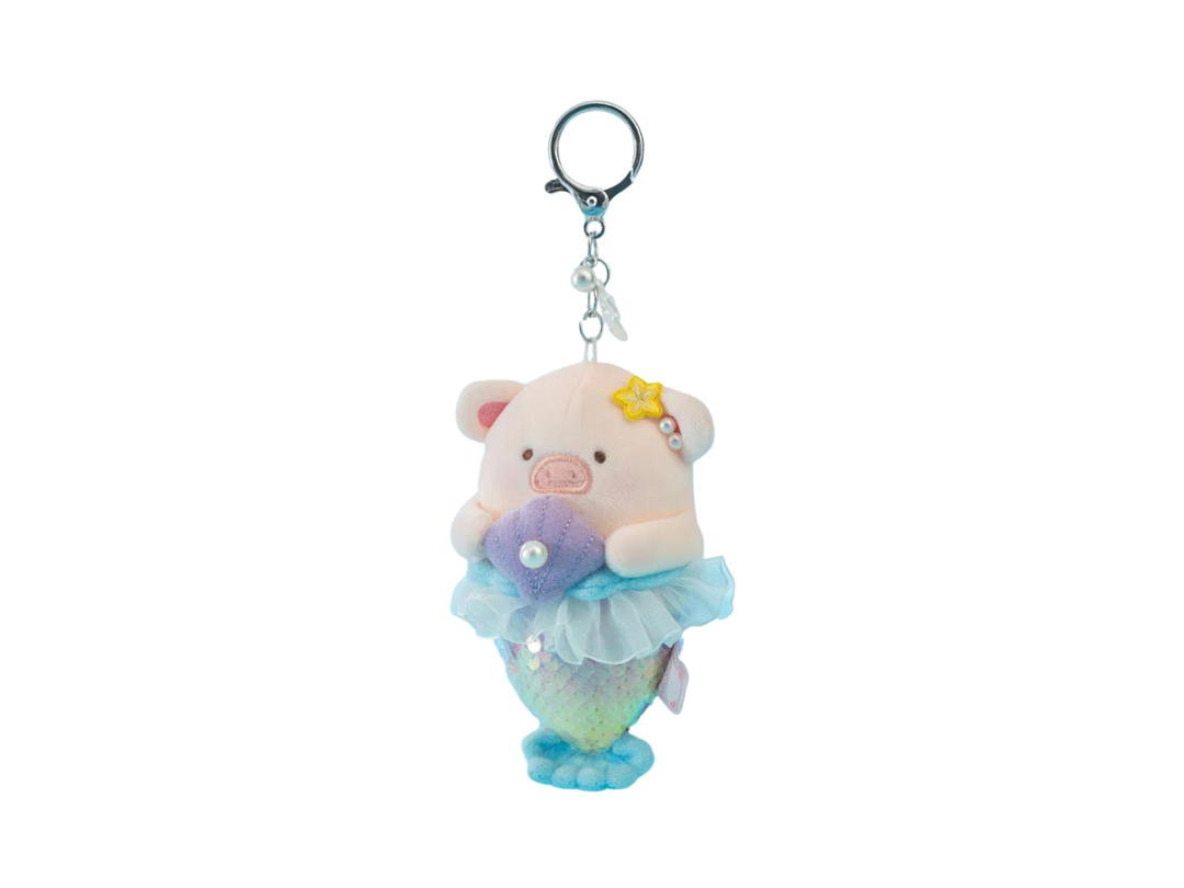 Toyzero Toyzero LuLu the Piggy Ocean Mermaid LuLu Plush Keychain