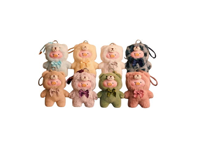 Toyzero Toyzero LuLu the Piggy Vintage Teddy Shop Vinyl Face Whole Set - view 1