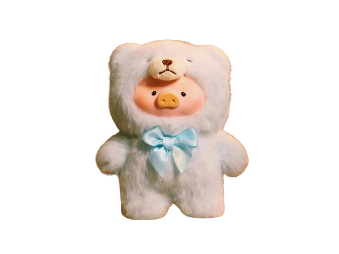 Toyzero (เช็คการ์ด) Toyzero Serene Teddy (LuLu The Piggy Vintage Teddy Shop Vinyl Face Series)
