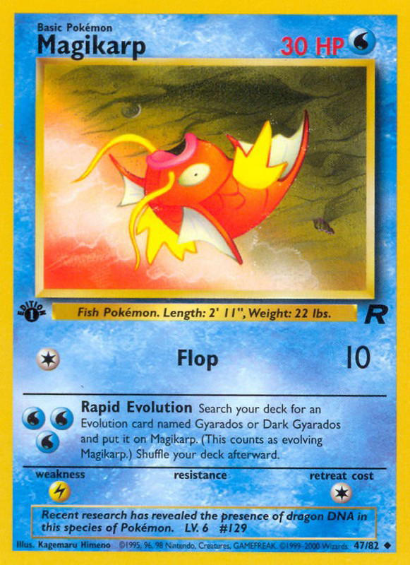 Pokemon Pokemon Magikarp U [TR 47/82] Base "Team Rocket" [Unlimited] (EN)