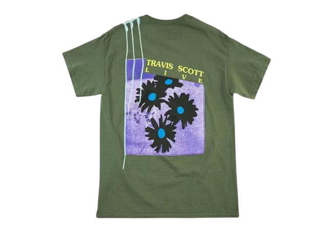 Travis Scott Travis Scott Astroworld Europe Exclusive T-Shirt Washed Green - view 1