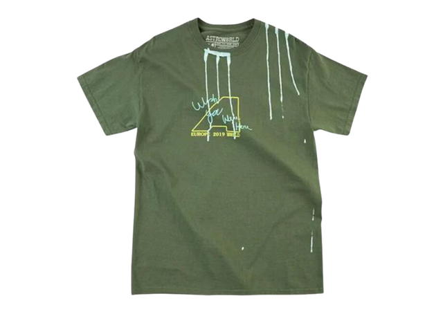 Travis Scott Travis Scott Astroworld Europe Exclusive T-Shirt Washed Green - view 2