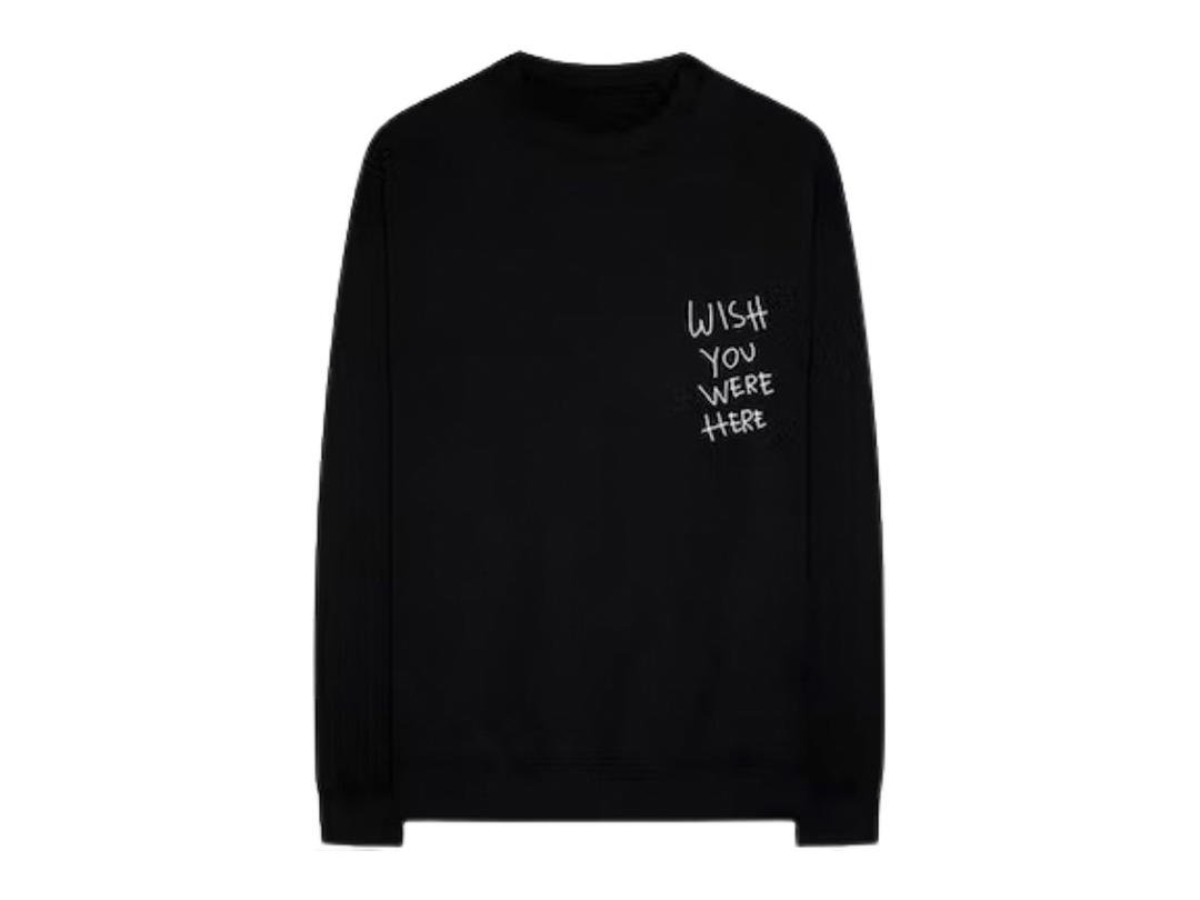 Travis Scott Travis Scott Astroworld Wish You Were Here L/S Tee Black