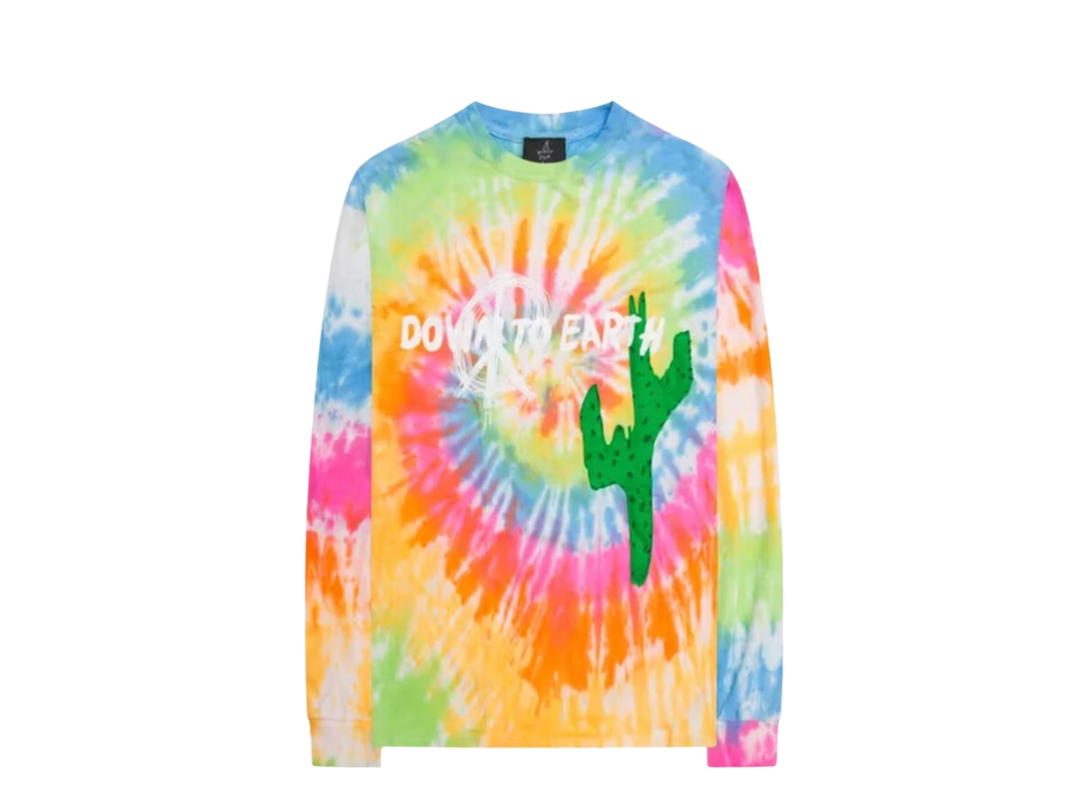 Travis Scott Travis Scott Astroworld x DSM Down To Earth L/S Tee Tie Dye