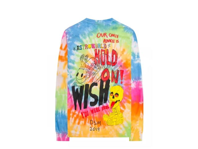 Travis Scott Travis Scott Astroworld x DSM Down To Earth L/S Tee Tie Dye - view 2
