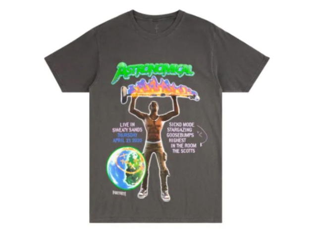 Travis Scott Travis Scott Bling-print cotton T-shirt - view 1