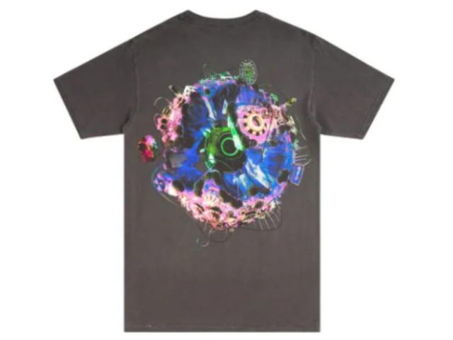 Travis Scott Travis Scott Bling-print cotton T-shirt - view 2