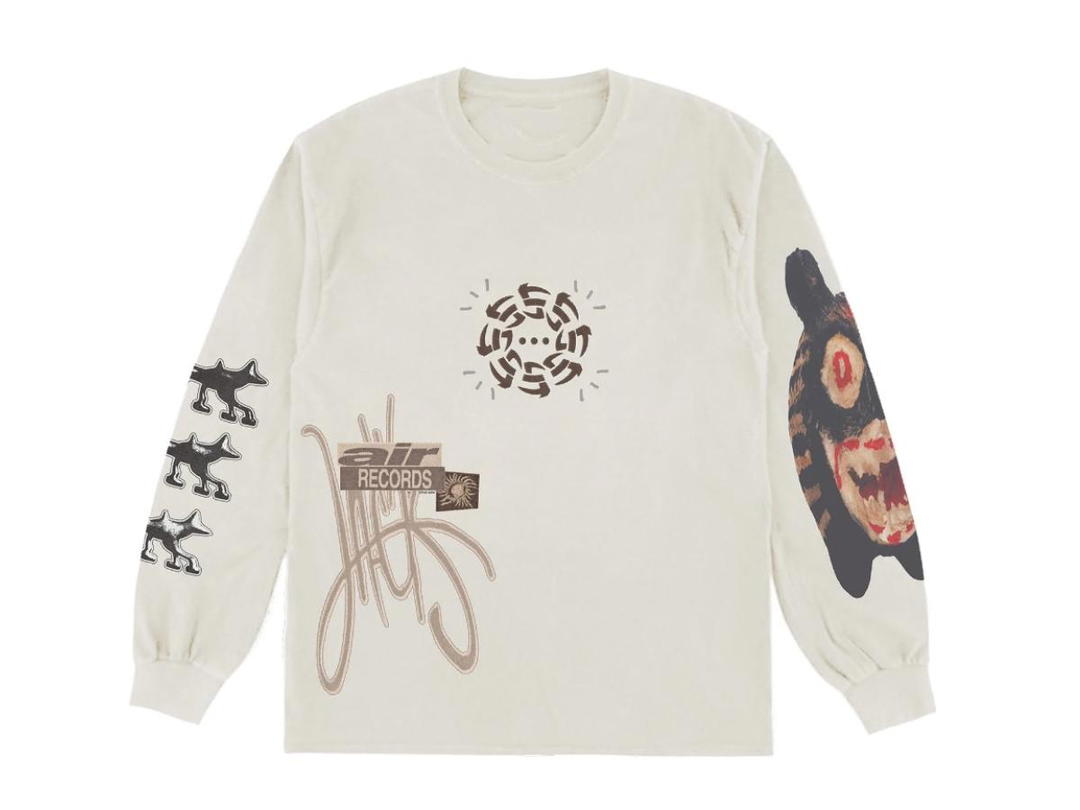 Travis Scott Travis Scott Cactus Jack Air Records Long Sleeve T-Shirt White