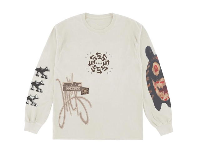 Travis Scott Travis Scott Cactus Jack Air Records Long Sleeve T-Shirt White - view 1
