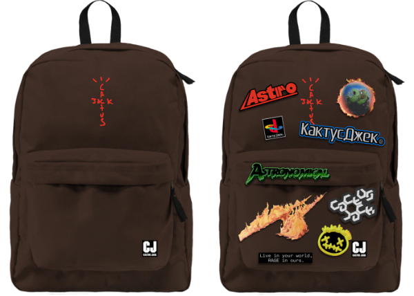 Buy Travis Scott Cactus Jack Backpack With Patch Set Brown at Sasom – Authentic and Ready to Ship