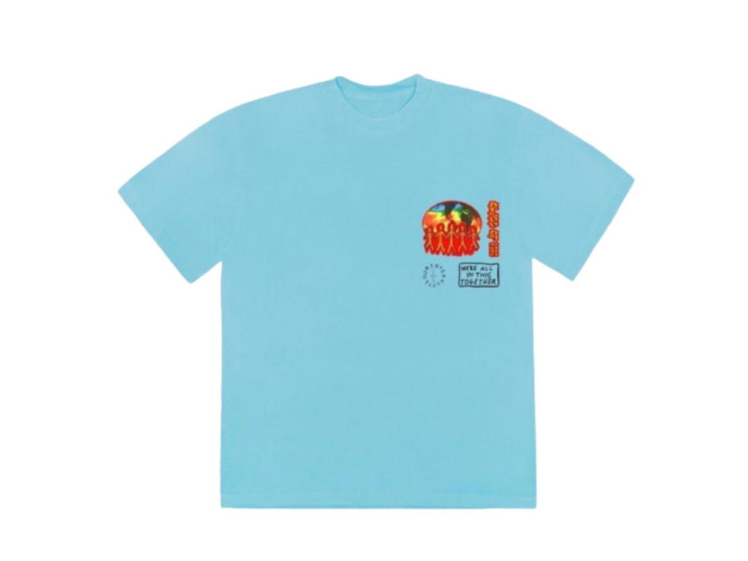 Travis Scott Travis Scott Cactus Jack C/O 2020 T-Shirt Light Blue