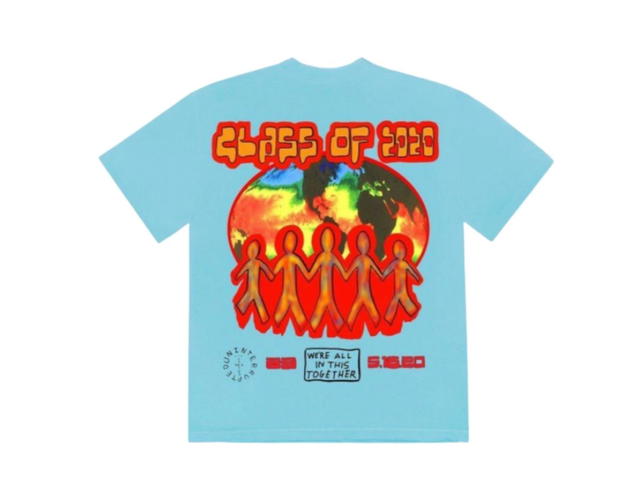 Travis Scott Travis Scott Cactus Jack C/O 2020 T-Shirt Light Blue - view 2