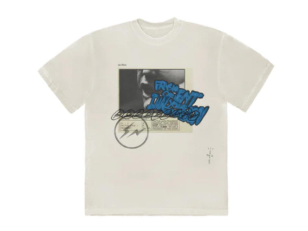 Travis Scott Travis Scott Cactus Jack For Fragment Manifest T-shirt Cream