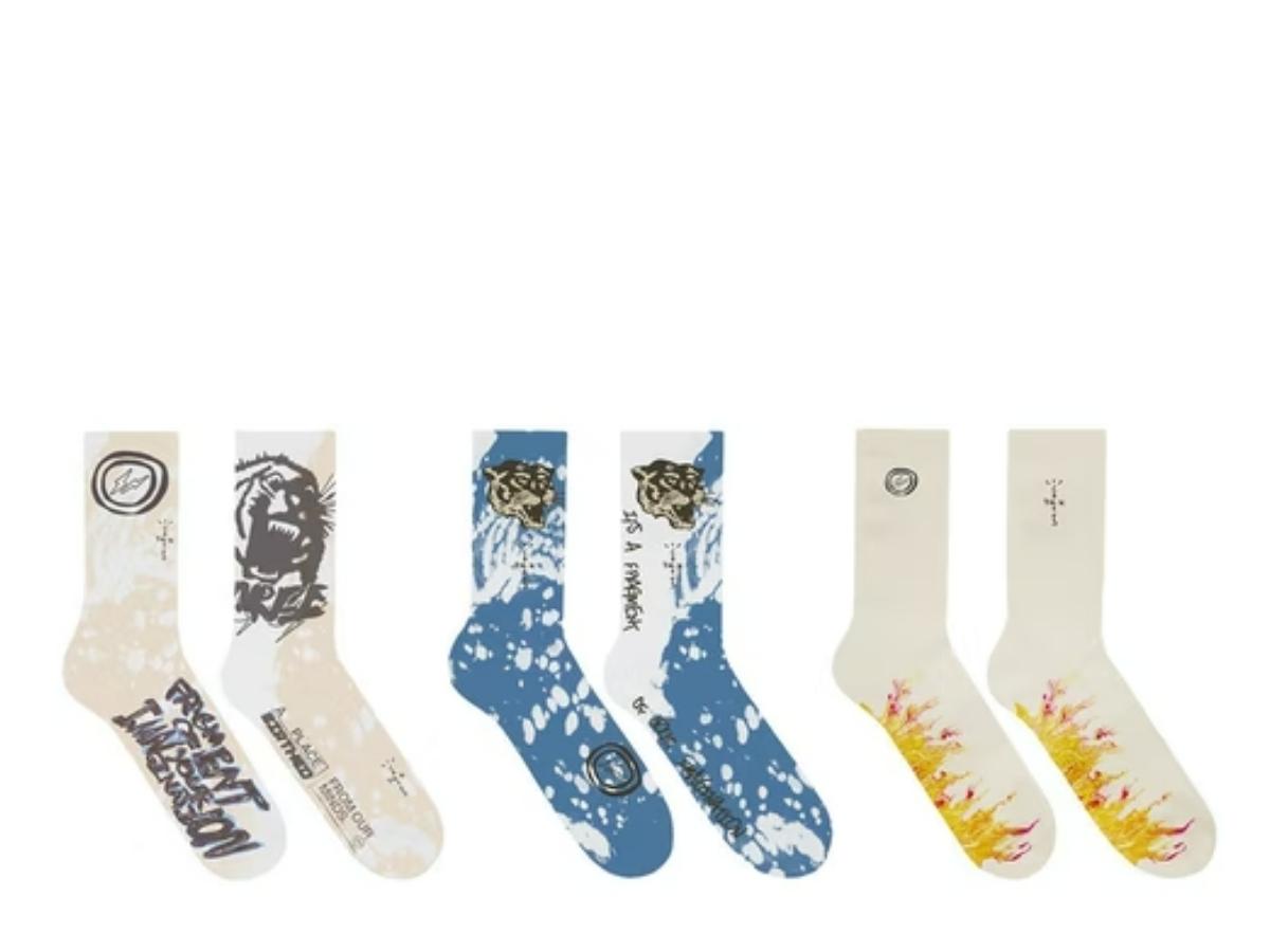 Travis Scott Travis Scott Cactus Jack For Fragment Socks (3 Pack) Multi