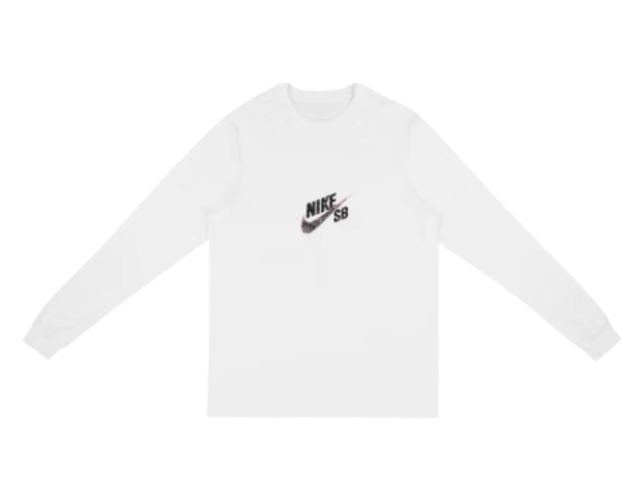 Travis Scott Travis Scott Cactus Jack For Nike SB Longsleeve T-shirt White - view 1