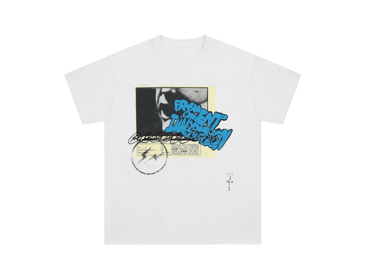 Travis Scott Cactus Jack x Fragment 2021 T-Shirt White