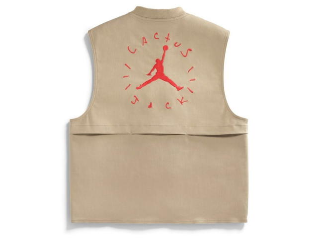 Travis Scott Travis Scott Cactus Jack x Jordan Utility Vest Desert/Khaki/University Red - view 2