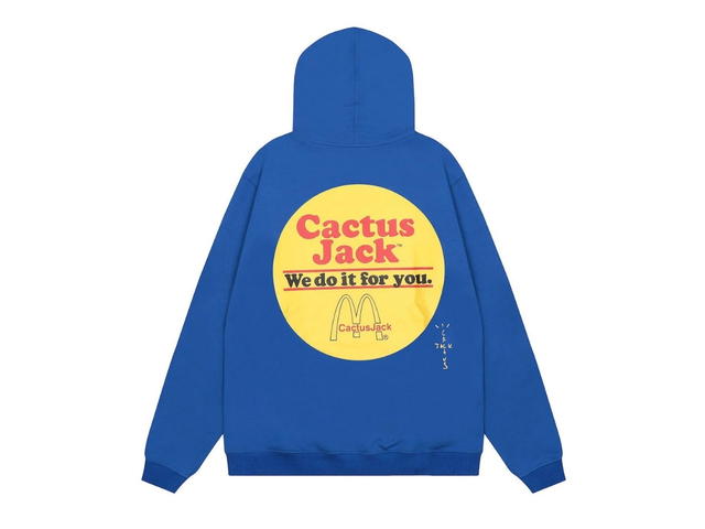 Travis Scott Travis Scott Cactus Jack x McDonald's "We Do It For You" Hoodie Blue - view 2