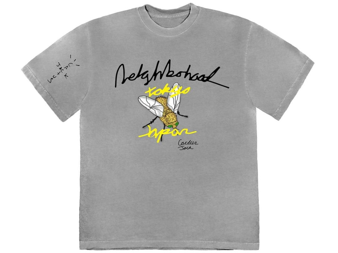 Travis Scott Travis Scott Cactus Jack x NEIGHBORHOOD Carousel T-Shirt Grey