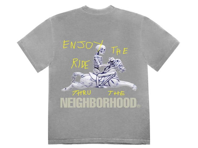 Travis Scott Travis Scott Cactus Jack x NEIGHBORHOOD Carousel T-Shirt Grey - view 2