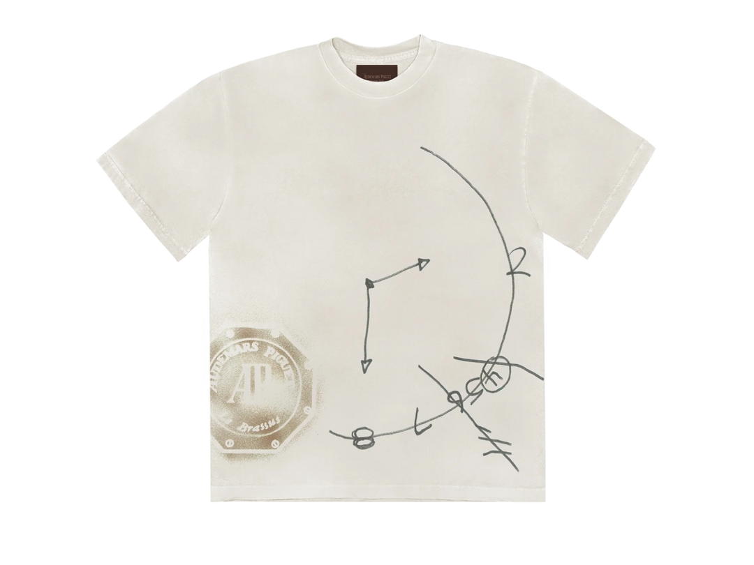 Travis Scott Travis Scott CJ X AP Time Zones Tee White