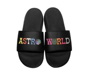 Buy Travis Scott Color Logo Slides Travis Scott Astroworld Black/Multi at Sasom – Authentic and Ready to Ship