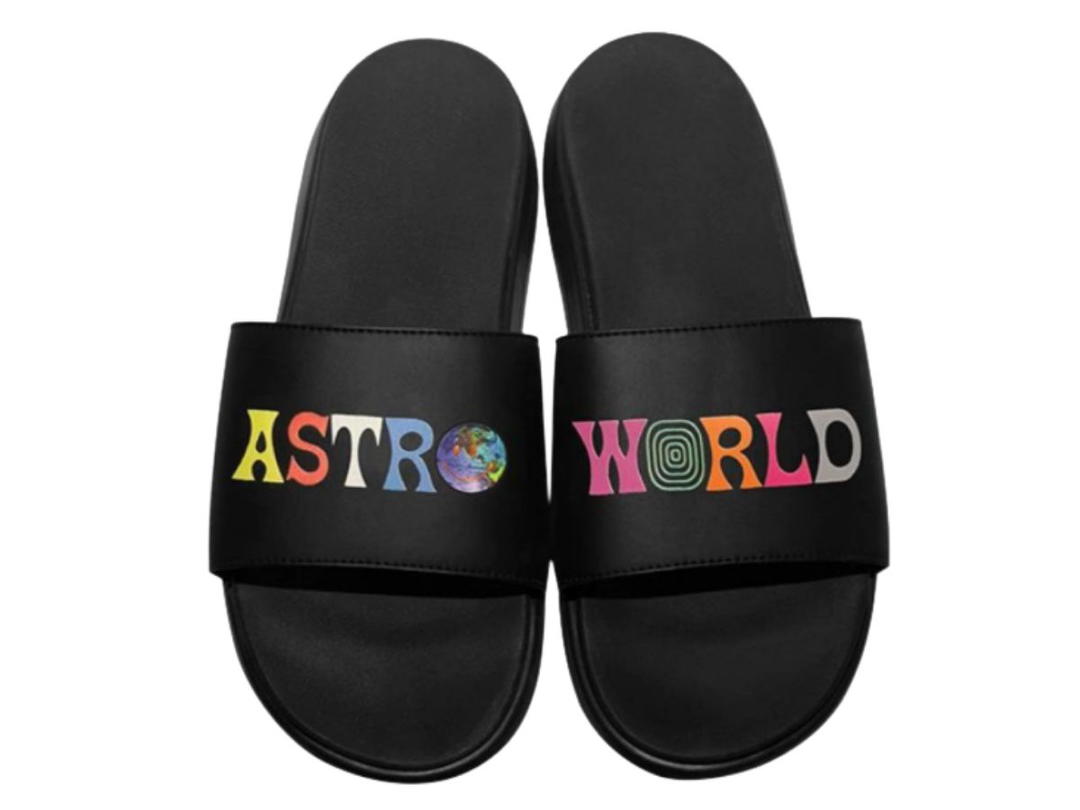 Travis Scott Travis Scott Color Logo Slides Travis Scott Astroworld Black/Multi